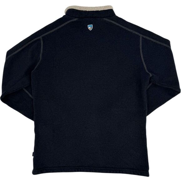 Kuhl Men's EUROPA Quarter Zip Alfpaca Fleece Navy Blue Medium - Picture 4 of 16
